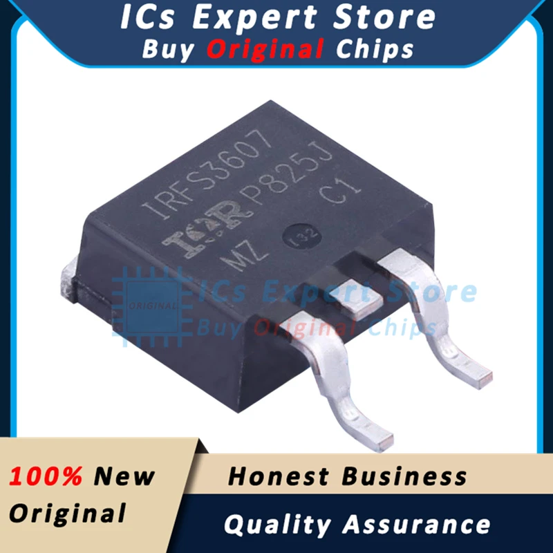 10PCS/LOT Original Transistor IRFS3607TRLPBF N Channel 75V 80A MOSFET IRFS3607 IRFS3607TRLPBF TO-263-2