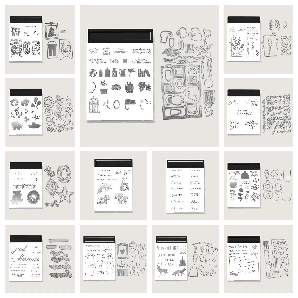 

2025 October New Metal Cutting Dies and Stamps for DIY Scrapbooking Photo Album Diary Handmade Decoration Christmas Elk Panda