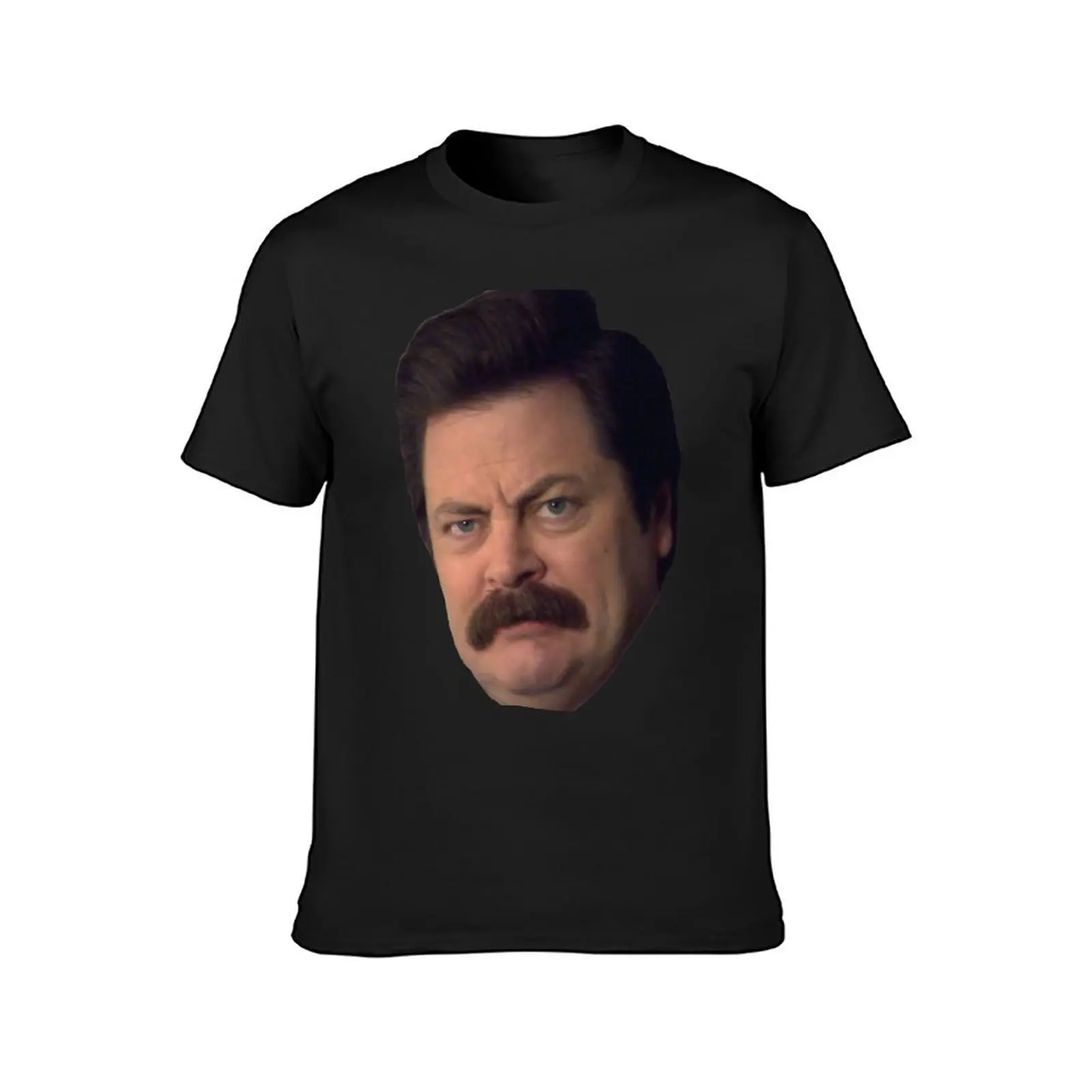 Ron Swanson T-Shirt summer top Blouse oversized heavyweight t shirts for men