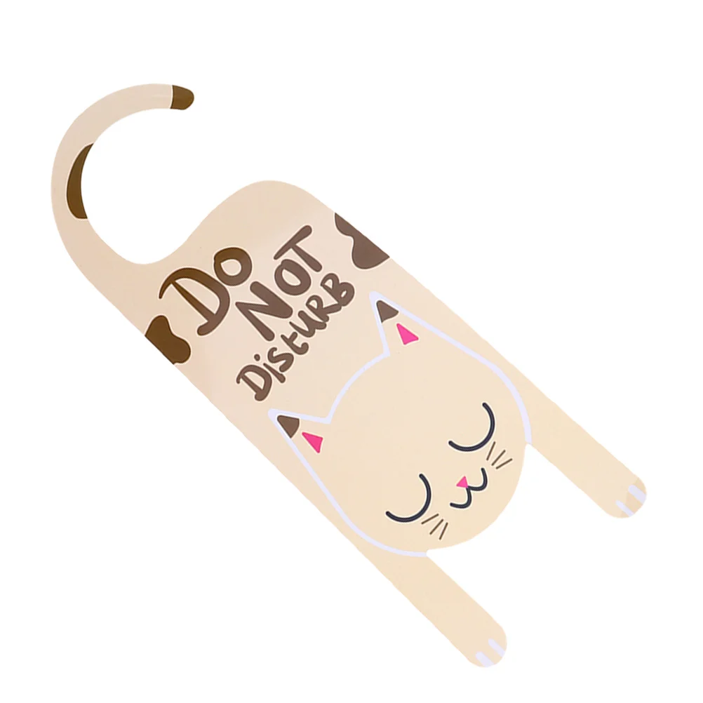 Do Not Disturb Door Hanger Sign Cat Design Double Sided Welcome Please Knock Sign Please Hangers Office Home Clinic