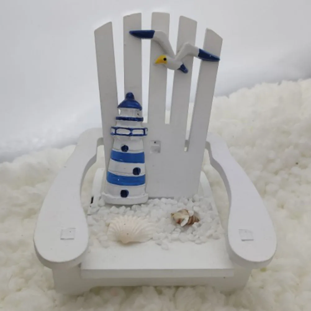 

Mini Beach Chair Wooden Crafts Tabletop Decoration For Home Office Desk Room Decor Beach Theme Party Gift Idea