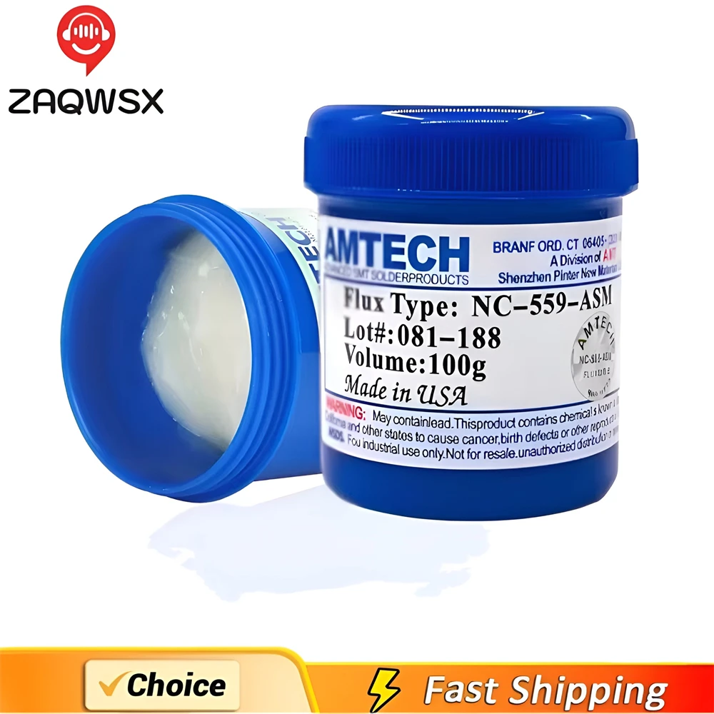 1PC AMTECH-NC-559-ASM Kingbo RMA-218 BGA Solder Flux Paste Solder 100g for SMT Reballing 100g