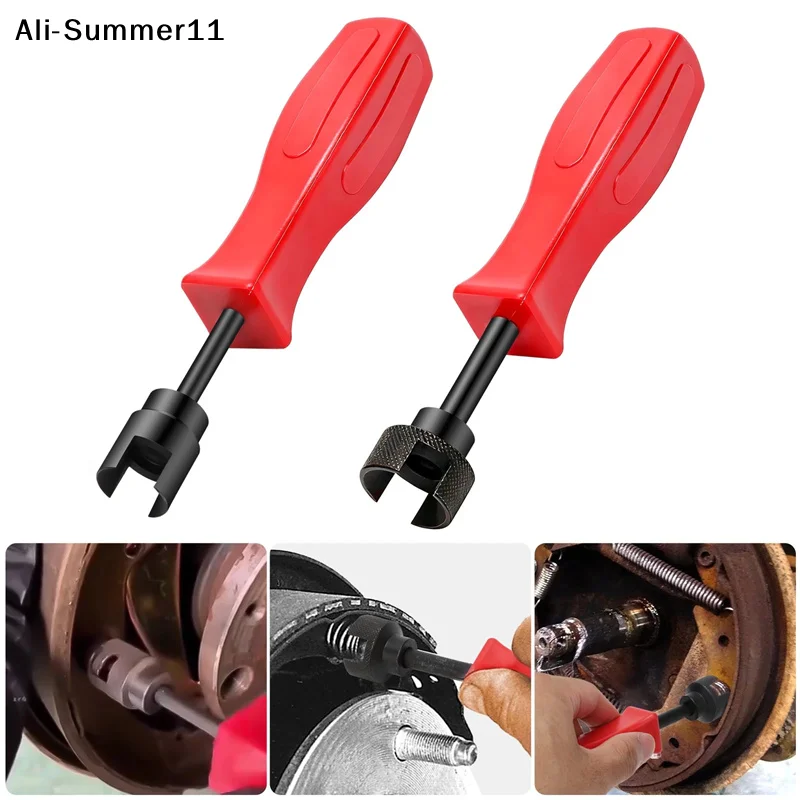 

【Sa1】2Pcs Car Drum Brake Repair Installation Tool Steel Fixed Washer Spring Shoe Compressor Brake Spring Compressor Repair Tool