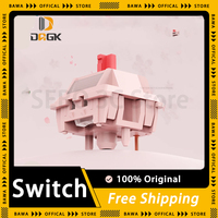 DAGK BSUN Light Sakura Switch 37g/43g Switch Hifi Linear Switch Mechanical Keyboard Switch with Condensing Lens Pc Accessories