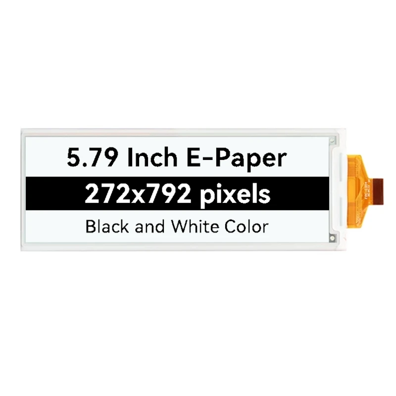 5.79 inch Electronic Paper Ink Screen E-Ink E-paper Display 792*272 Black/White SSD1683 Driver SPI 24Pin for Shelf Label