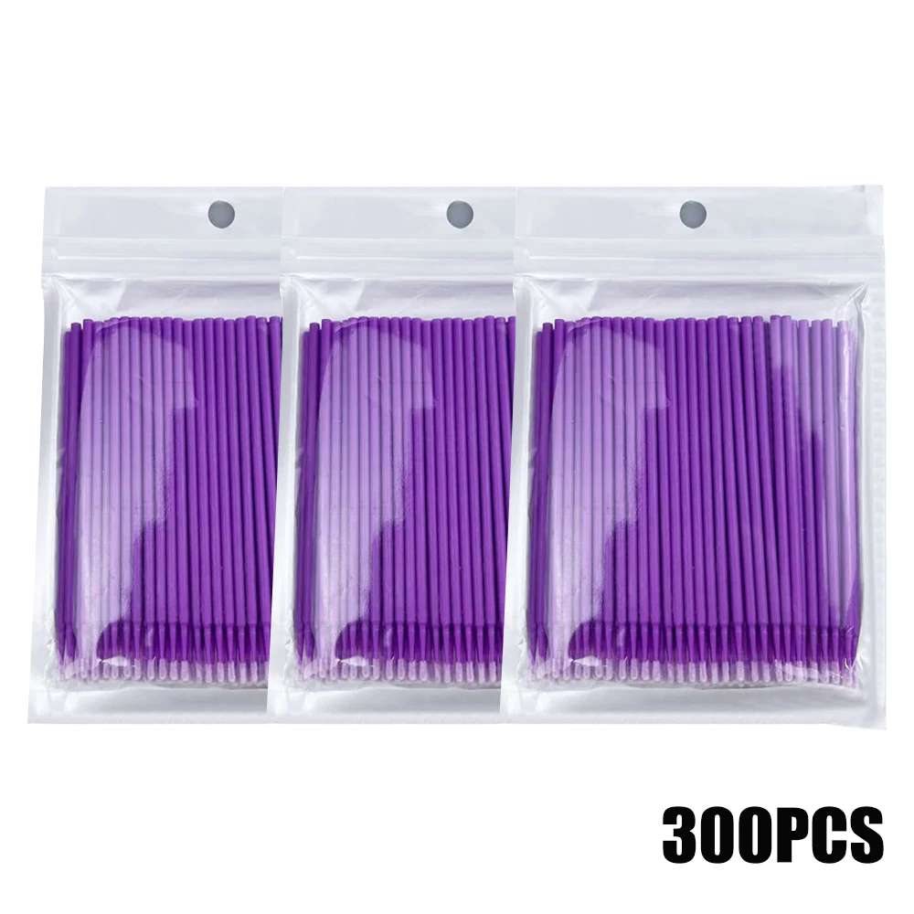300/2000 Uds. Microcepillo desechable para extensión de pestañas, cepillos para maquillaje, arte de uñas, aplicador Individua, herramienta de limpieza y eliminación de pestañas