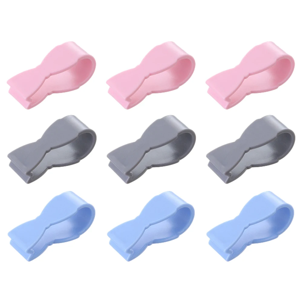 

18pcs 3 Sets Quilt Fastener Abs Plastic No Pin Fixer Comforter Duvet Sheet Holder 20Kg Capacity Lightweight Bedding Gray Pink