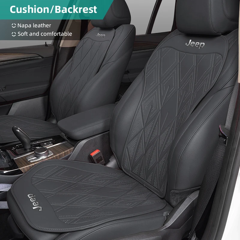 

Jeep Leather Car Seat Cover Comfortable Protection Pad Cover For Jeep Wrangler Rubicon Renegade Compass Grand Cherokee Patriot