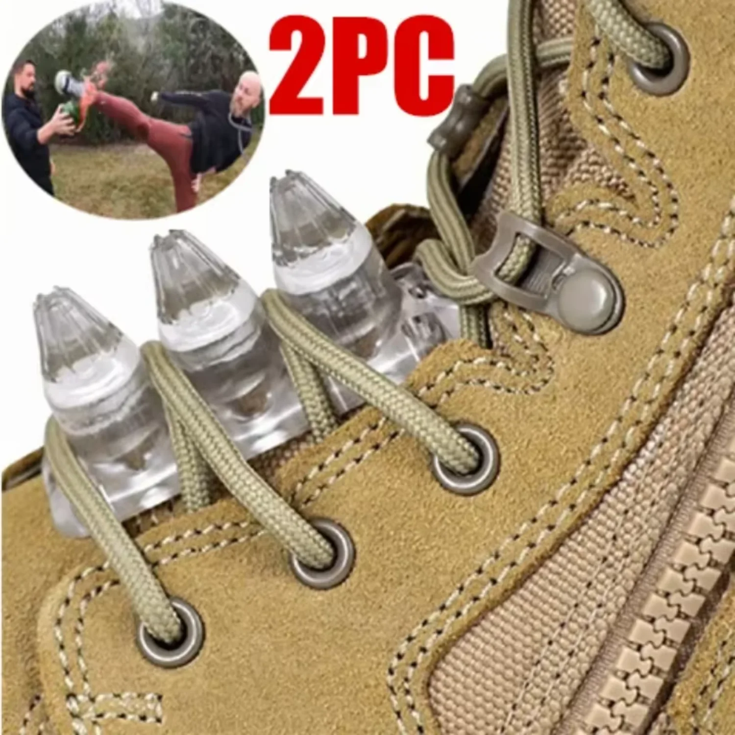 2PC COMBAT BUCKLE ป้องกันความปลอดภัย SPIKE Kuba Kickz BOOT เล็บ Wushu BOOT เล็บ Survival เครื่องมือเดินป่าอุปกรณ์เสริมกระเพาะปัสสาวะขนาดเล็ก