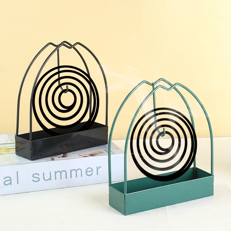 

Incense Burner Frame Incense Holders Iron Mosquito Coil Holder Coil Repellent Incense Rack For Household Bedroom