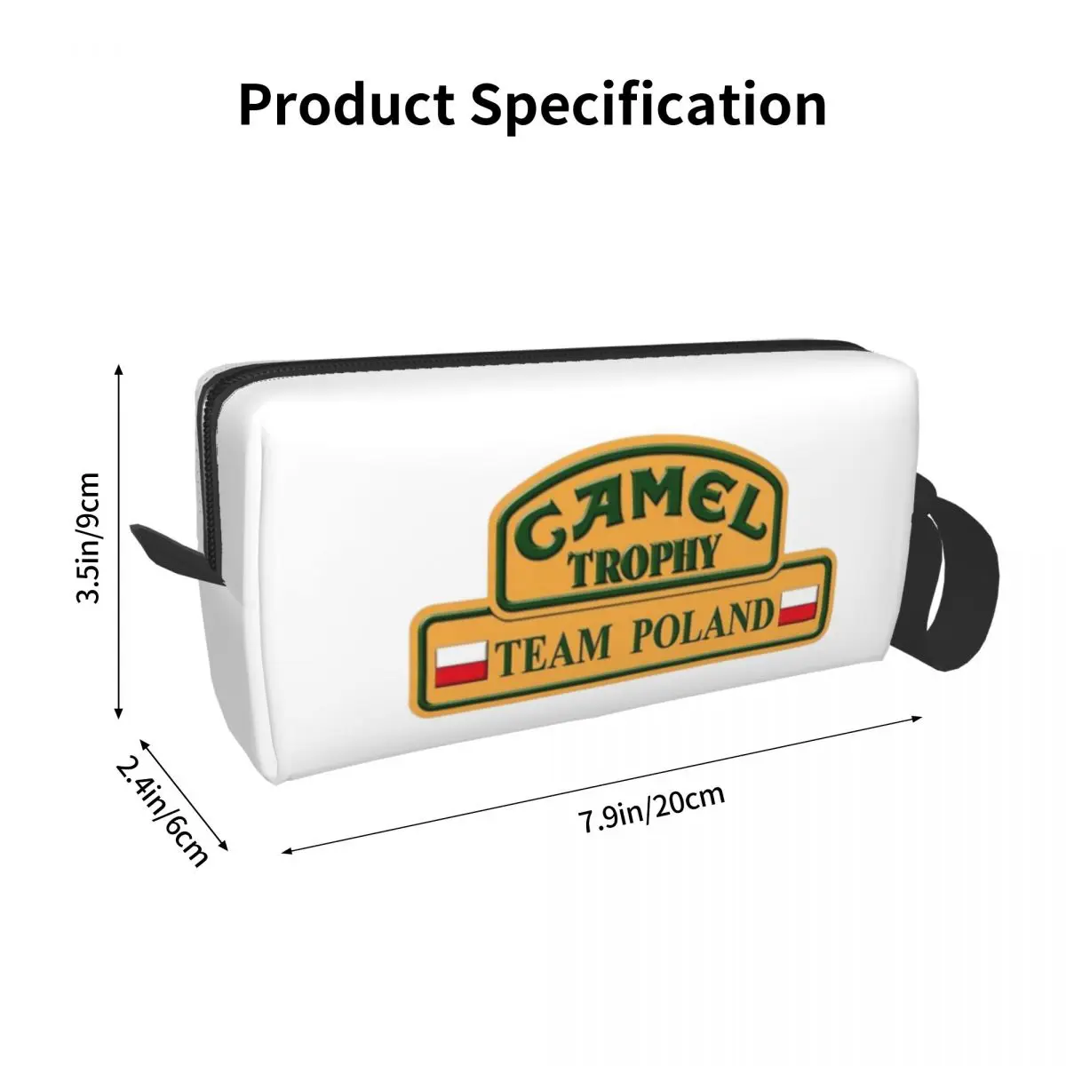 Camel Trophy Makeup Bag Cosmetic Organizer Storage Dopp Kit for Women Beauty Travel Pencil Case