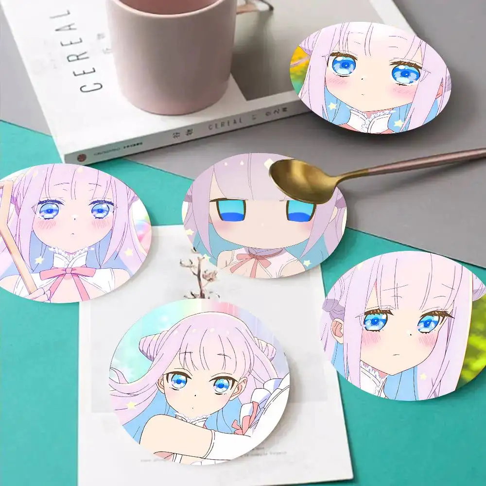 1pc Byakuya Mimori Anime Characters Wooden Coaster Colour Printing Cup Mat Home Desk Decoration Gifts