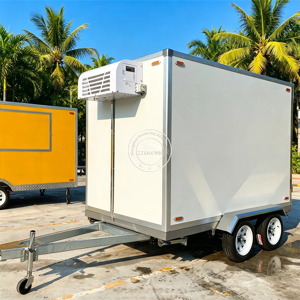 Commercial Freezer Transport Truck Heavy Duty Refrigerated Trailer Efficient Cold Storage Delivery Trailer