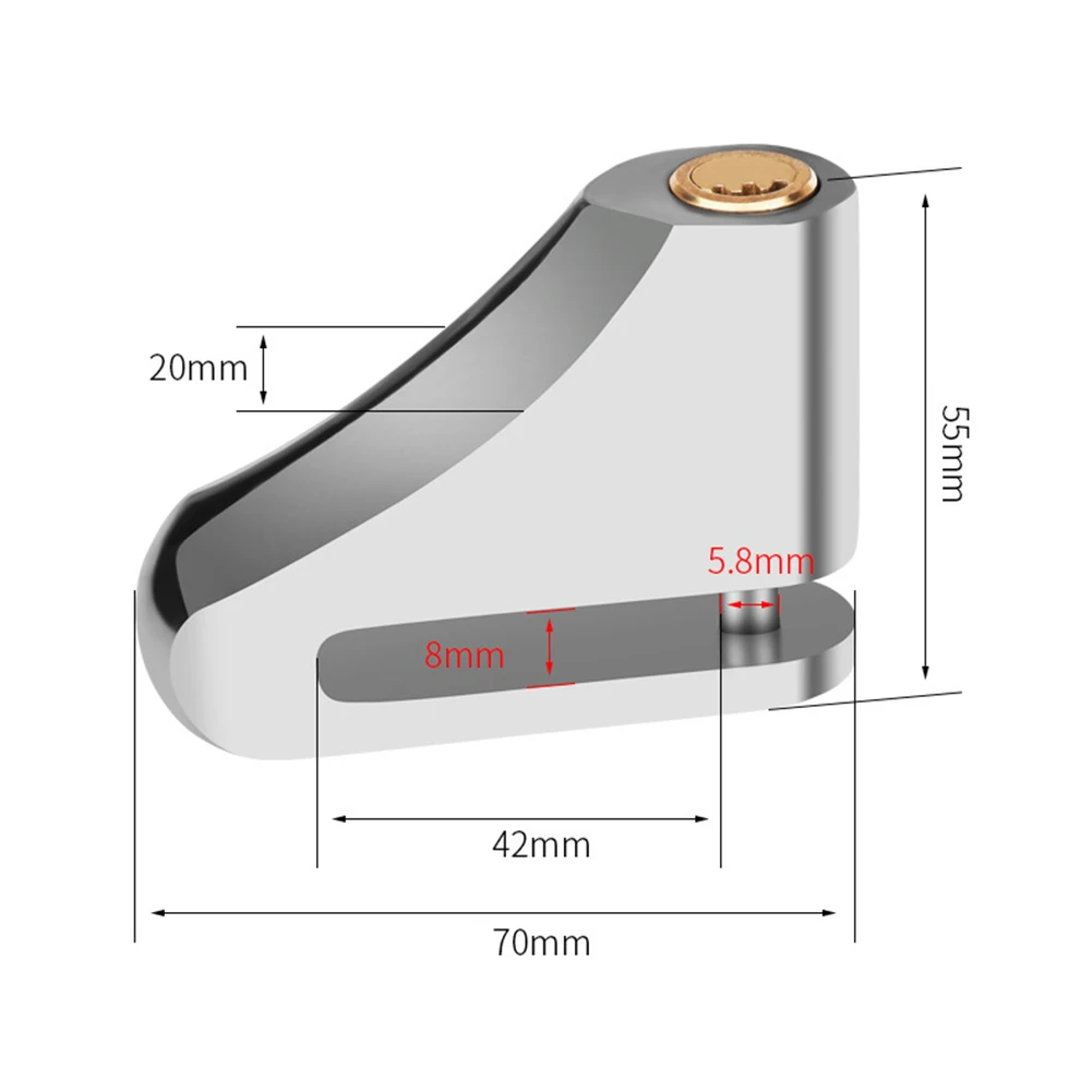 

Bicycle Disc Brake Lock 17*12.8*2.2CM 196g Accessories Cycling MTB Motorcycle Mountain Bike Part Safety Key New