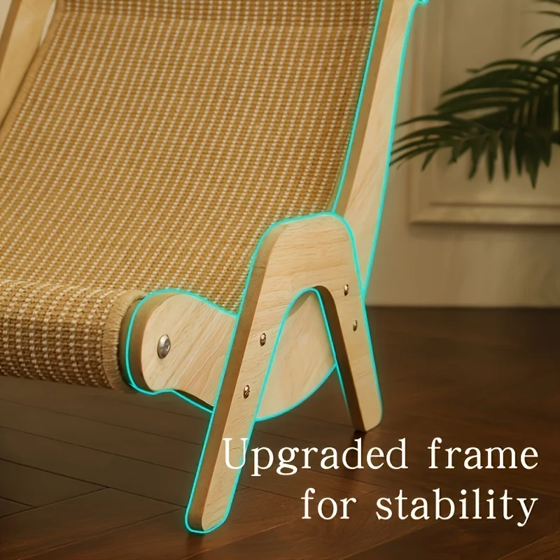 Durable Sisal Cat Scratching Chair - Indoor Pet Furniture, Comfortable Cushion Design, Modern Style for Living Room and Bedroom - view 4