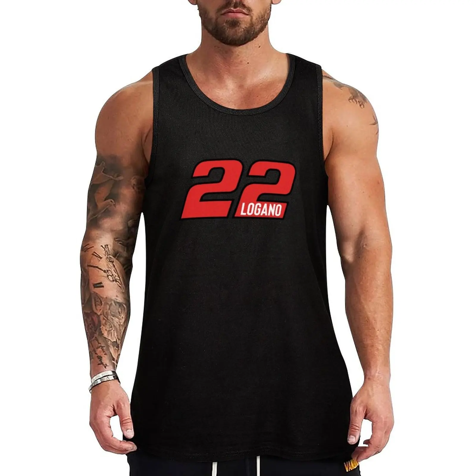 

Joey Logano 22 Tank Top Men's t-shirt sleeveless gym shirt man fitness gym men Men's gym clothing