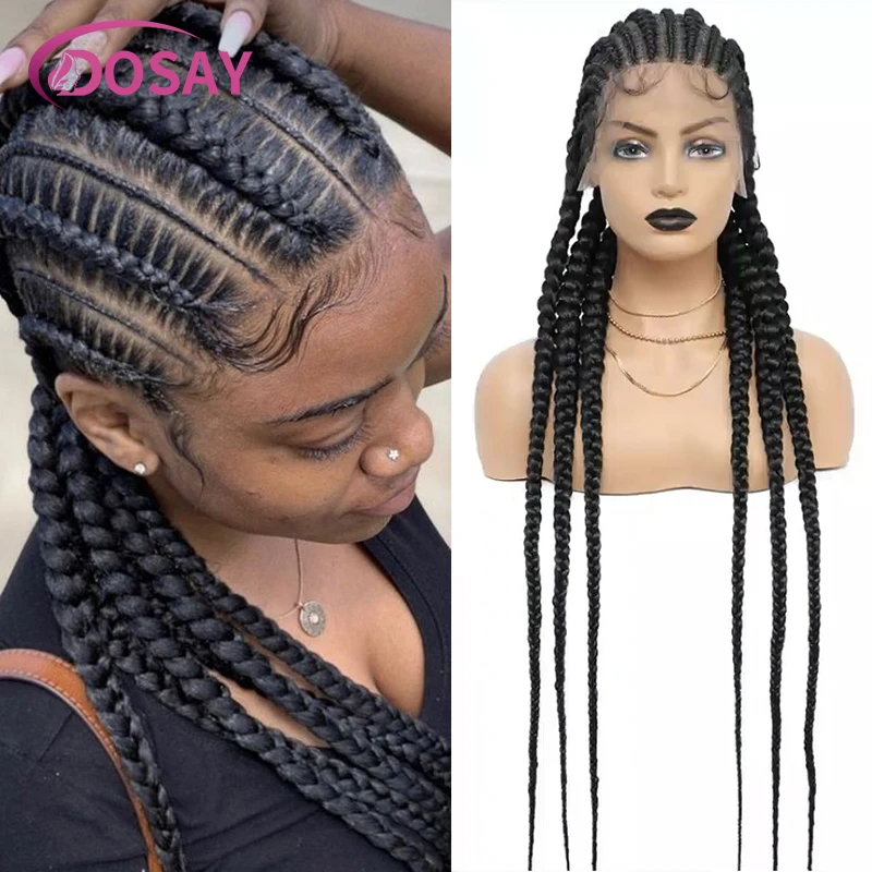 Full Lace Front Braided Wigs 36