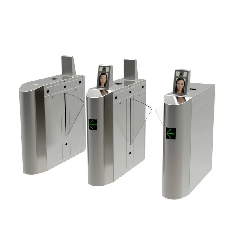 Cheap Biometric Face Recognition Pedestrian Flap Turnstile Barrier Gate for Apartment