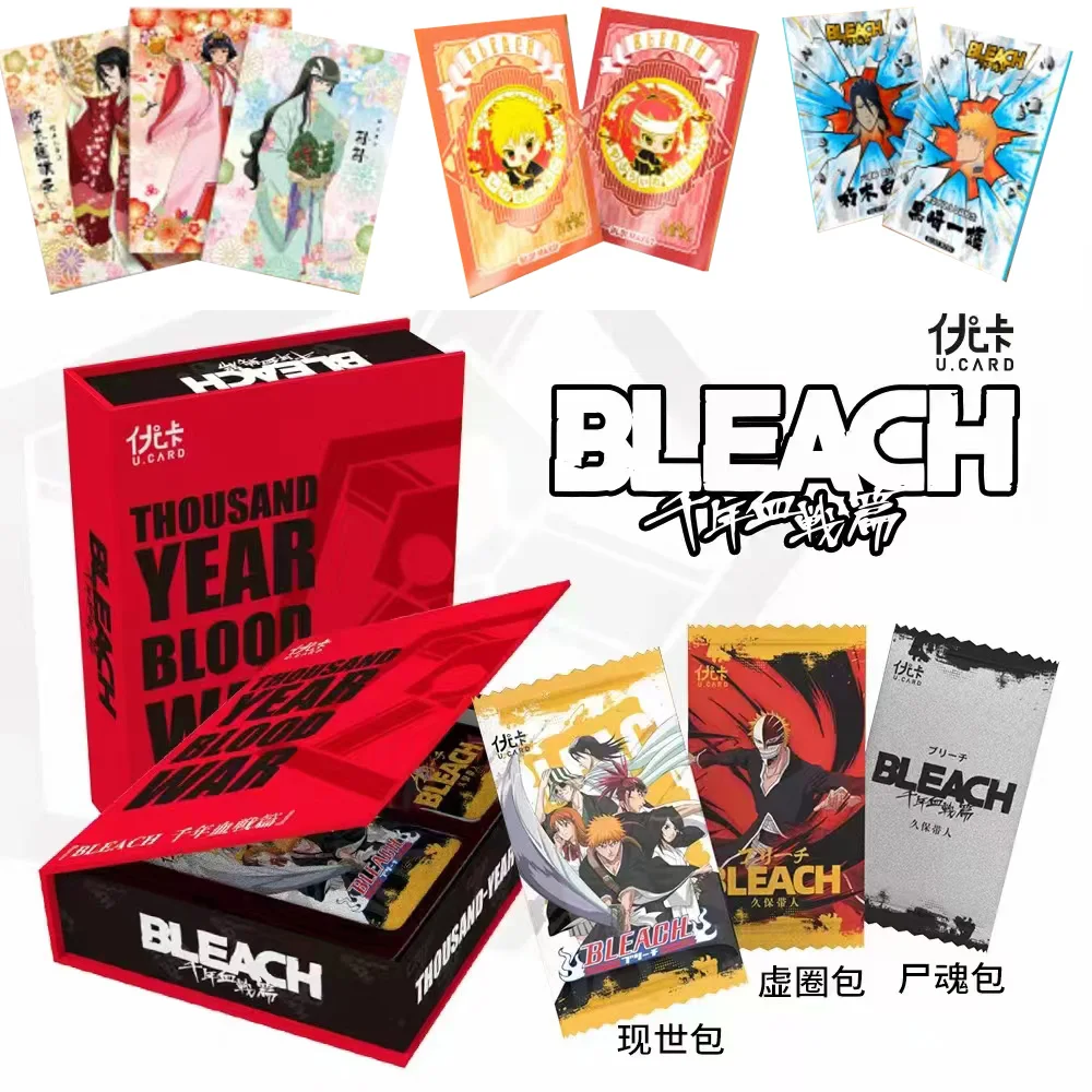 

Wholesale Bleach Collection Cards for Kids Full Set Original Anime Characters Anime Cartas Games Card Box Children Birthday Gift