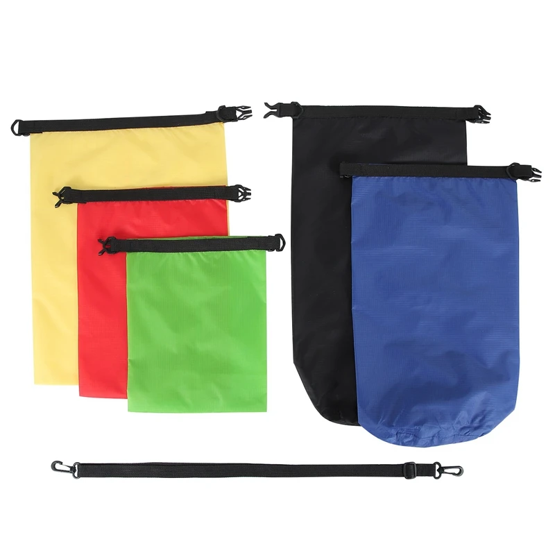 6Pcs Waterproof Dry Bag Set For Kayaking Boating,Drybag Outdoor Storage Bags For Canoeing Camping Swimming Hiking