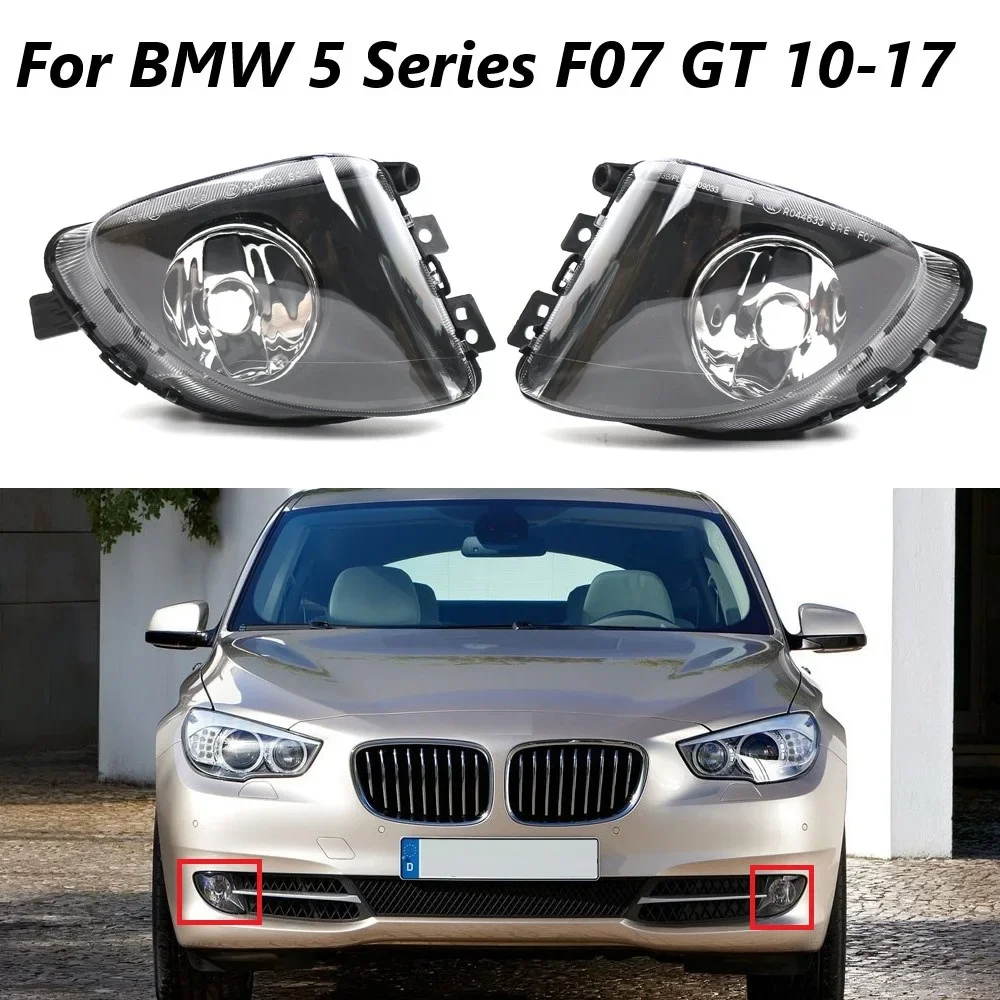 

Pair Left&Right Fog Lamp For BMW 5 Series F07 GT 520D 535D 535i 550i 2010 2011 2012-2017 Front Bumper Anti Fog Light 63177199619