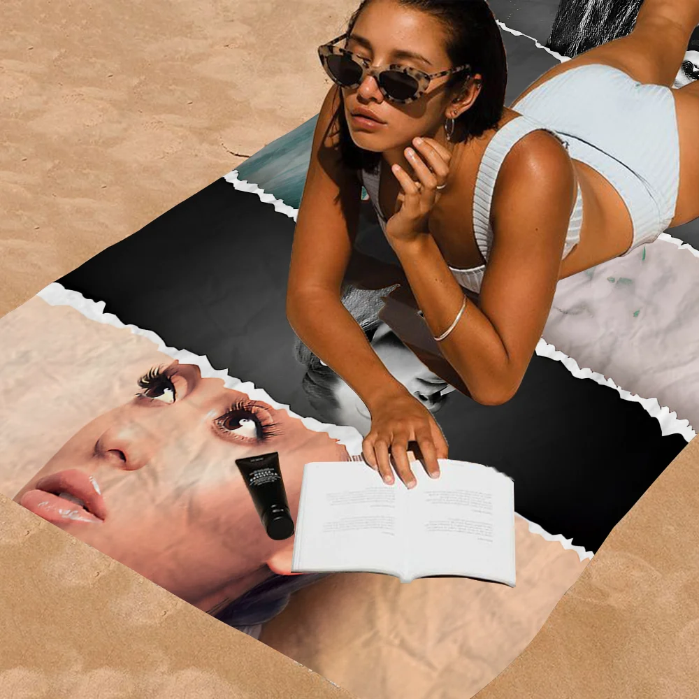 Singer Ariana-Grande Portrait Positions Beach Towel For Kids Personalized Bath Towel Pool Towel Vacation Gift Picnic Towel