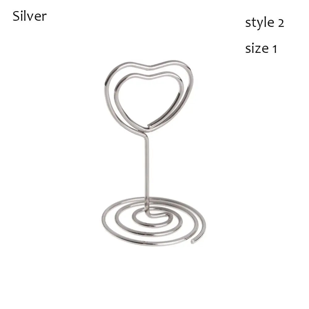 

1pc Romantic Paper Clamp Rose Gold Desktop Decoration Clamps Stand Photos Clips Place Card Table Numbers Holder