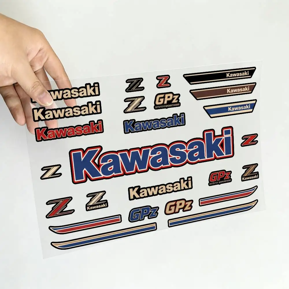 FOR KAWASAKI Safety Reflective Waterproof Auto Decal Scratch Cover Stickers Universal For Bike Helmet Mug Refrigerator - view 3