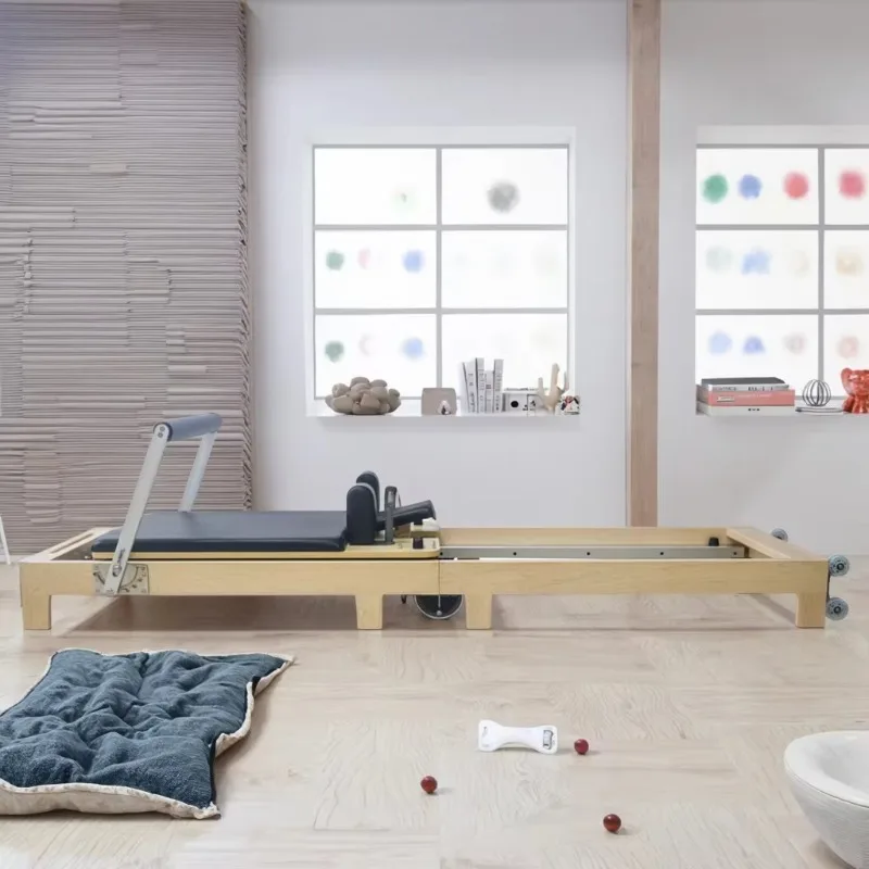 

YTYIN Pilates Reformer Wood Pilates Reformer Folding Pilates Reformer