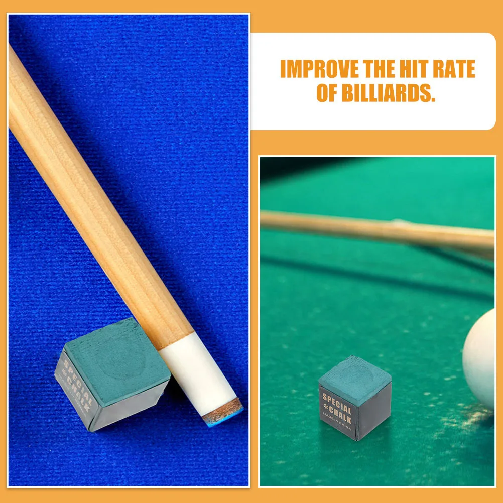 ชอล์กบิลเลียด 24 ชิ้น ช่วยเพิ่มแรงเสียดทานสำหรับโต๊ะพูล บาร์ที่บ้าน หรือการแข่งขันบิลเลียด อุปกรณ์เสริมบิลเลียด