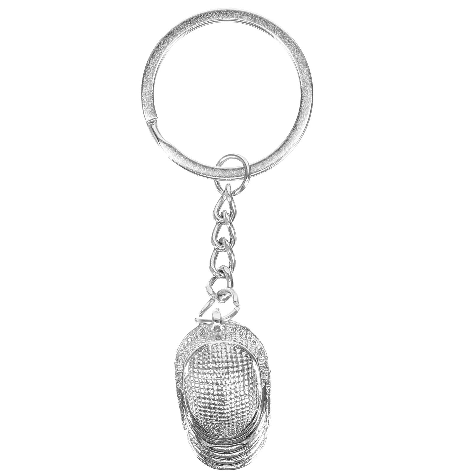 Fencing Keychain Bag Charm Portable Sport Fans Gold Metal Gear Backpack Pendant Decorate