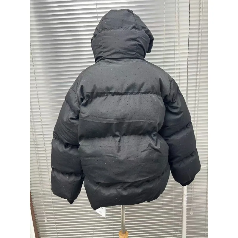 Men's Padded Jacket Thick Warm Coat American Retro Style Zip Up Outerwear Casual Streetwear Fashion Trend Harajuku  New Winter