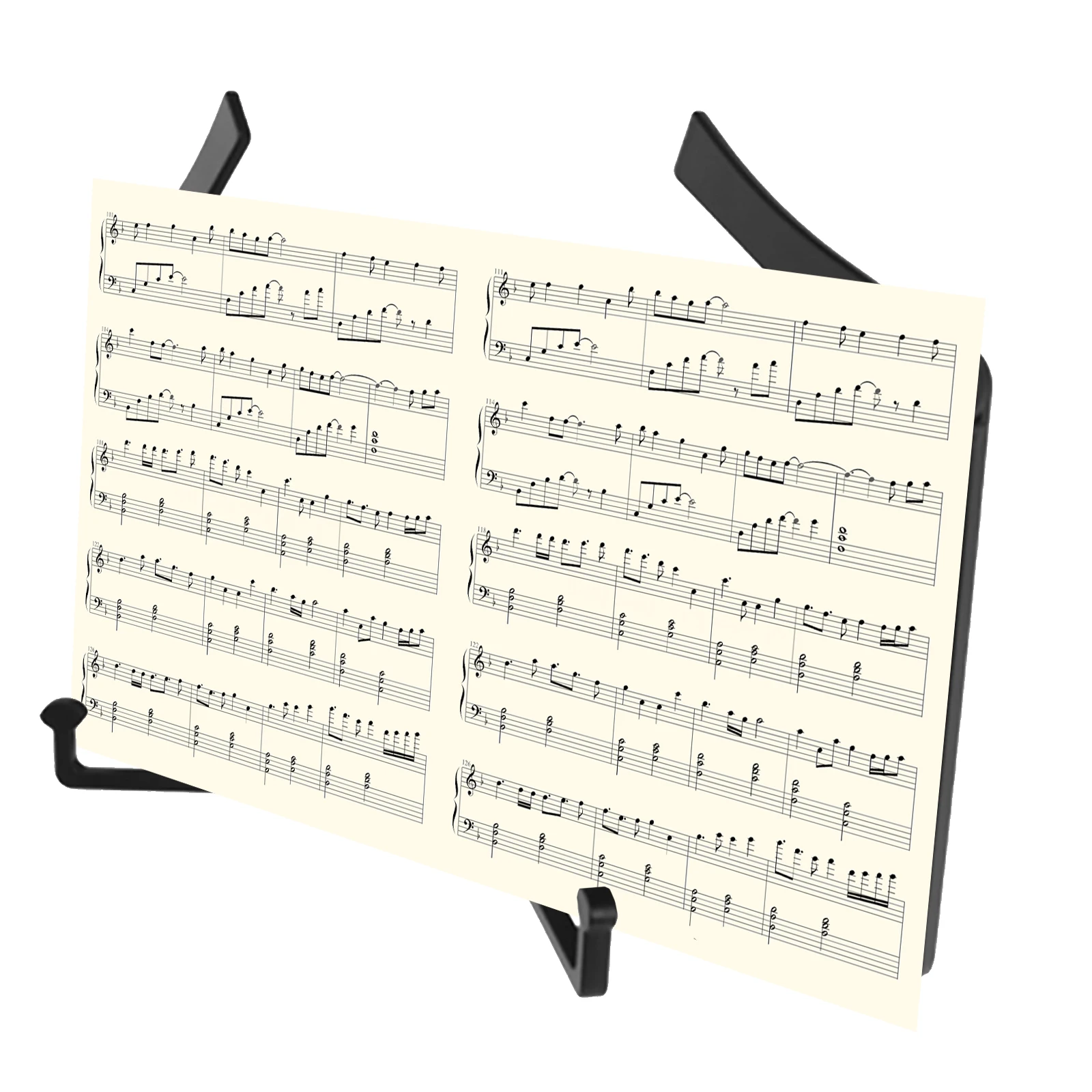 

Portable Music Foldable ABS Foldable Music Stand Lightweight Stable Adjustable Reading Book Score Sheet Holder