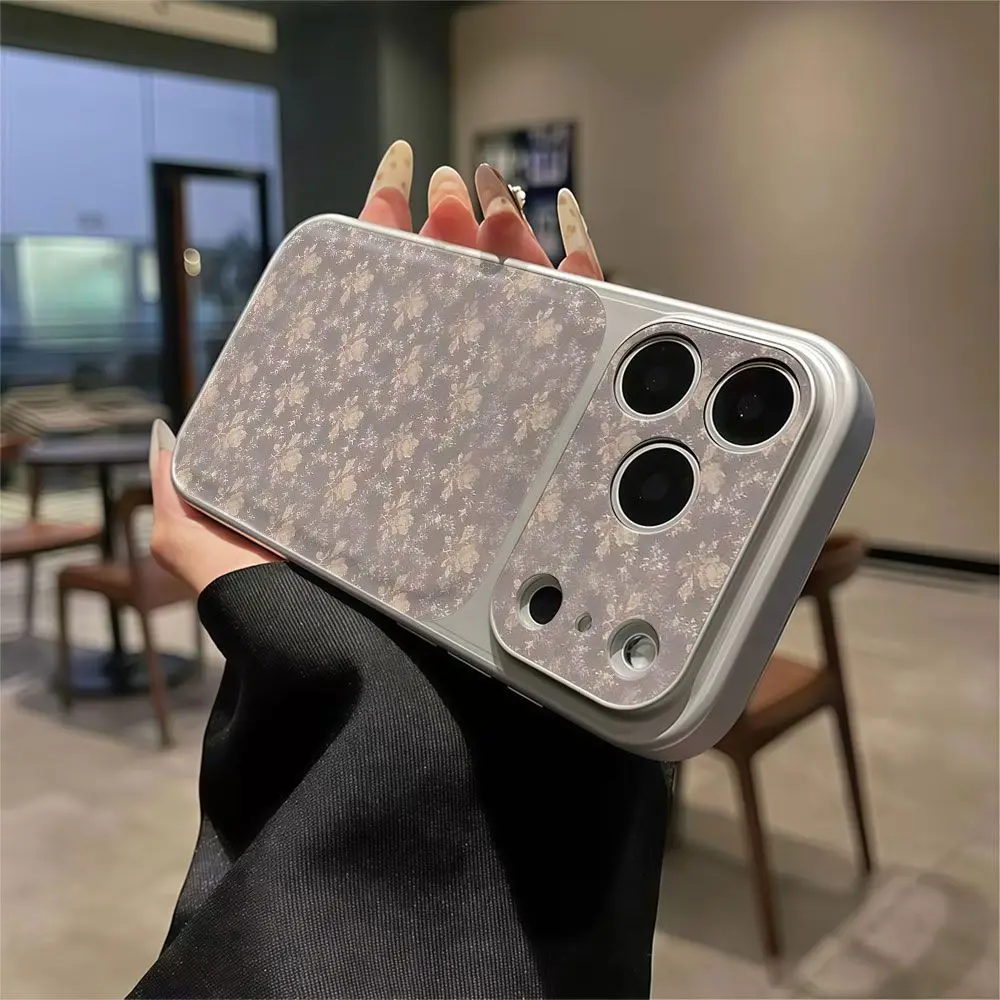 Grey flower leather Phone Case For samsung galaxy s26 s26ultra s25 s25plus s24 s24fe s23fe s26edge s22 s24ultra s21fe s21plus