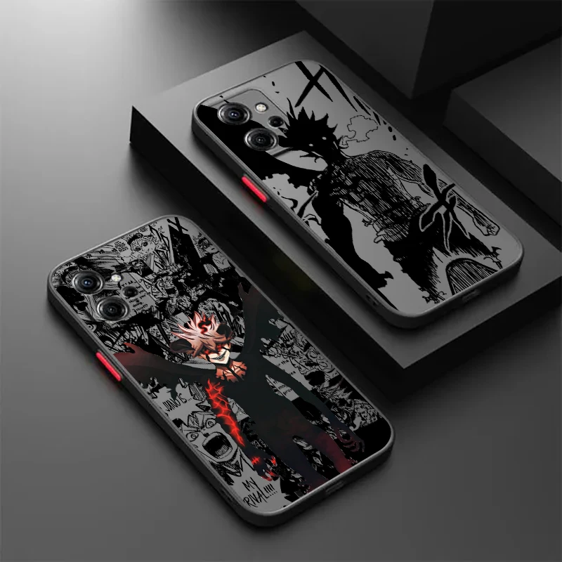 

Anime Black Clover Boy Cool Frosted Translucent For Redmi 8 8A 9A 9C 9AT 9 9T 10X 10A 10C 10 11A 12C 12 13C 5G TPU Phone Case