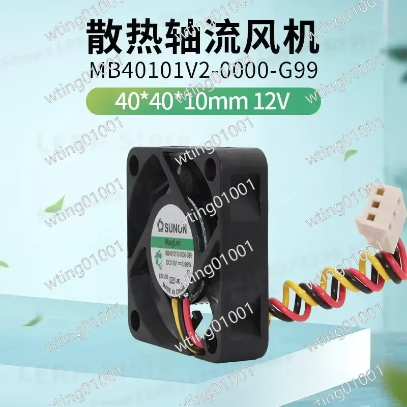 for MB40101V2-0000-G99 A99 Jianzhun 40x10mm 12V 0.96W Maglev Blower Silent High Airflow Heat Dissipation for PC GPU Server
