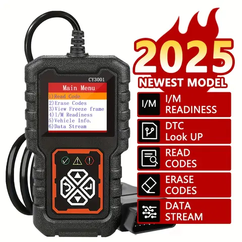 Car Obd2 Diagnostic Tool: Error Code Reader and Voltage Measurement Device, Engine Code Analyzer and Obdii Vehicle Charging System Diagnostic Instrument, Battery Not Included