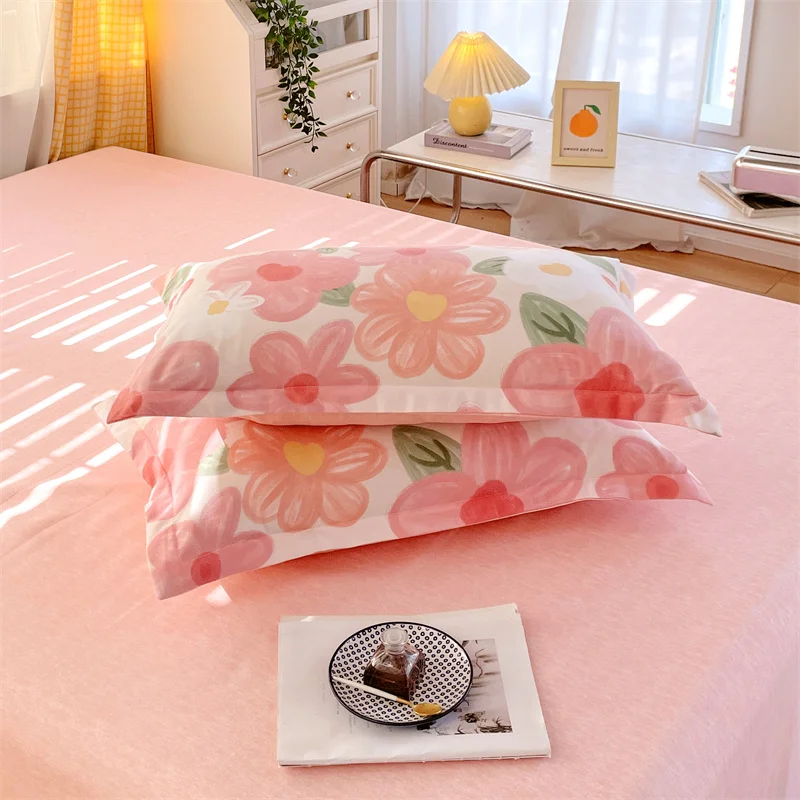 Imagem -06 - Conjunto de Edredão Flor Rosa para Meninas Conjunto de Cama Estampado Coelho Edredão Estilo Princesa com Fecho de Zíper Romântico e Elegante