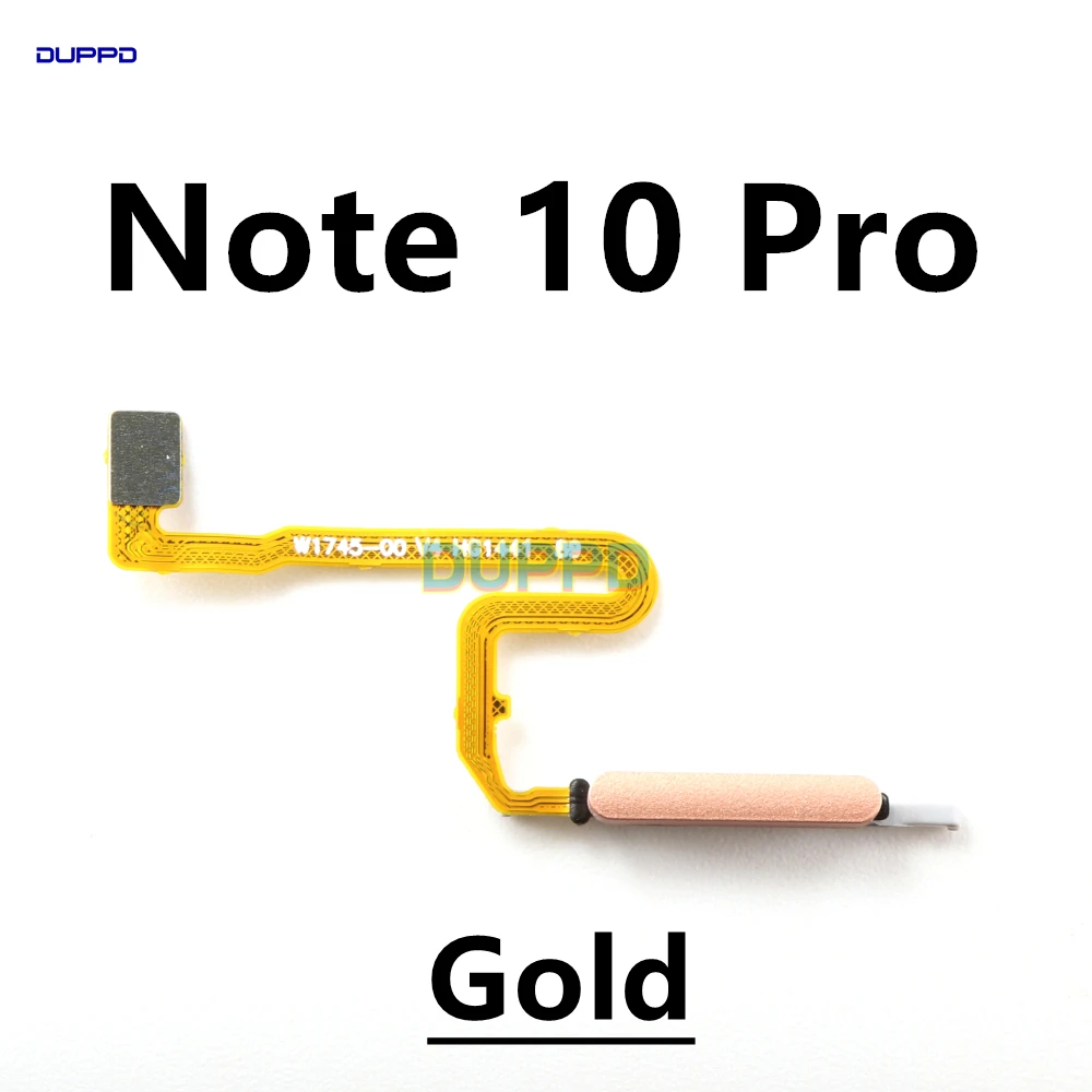 Fingerprint Scanner For Xiaomi Redmi Note 10 Pro 10Pro 4G Home Button Fingerprint Menu Return Key Sensor Flex Cable