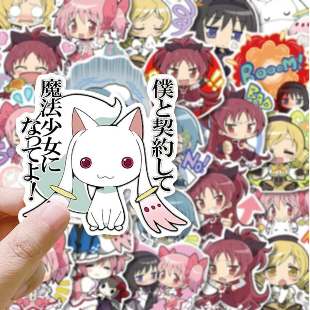 10/30/48 Stück Niedliche Puella Magi Madoka Magica Anime-Aufkleber Kawaii Cartoon-Aufkleber DIY Gepäck Scrapbook Wasserdichter Graffiti-Aufkleber