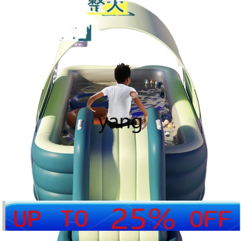 CX Inflatable Swimming Pool Children's Home Slide Outdoor Adult Child Baby Folding Bathtub