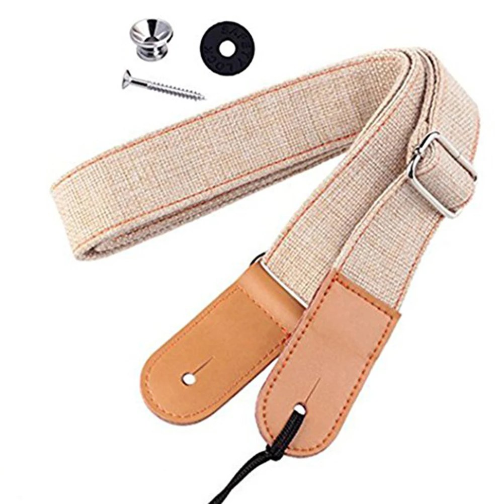 

Ukulele Shoulder Strap Cotton Linen Ends Adjustable Guitar Straps Strong Durability Perfect Size Musical Instruments