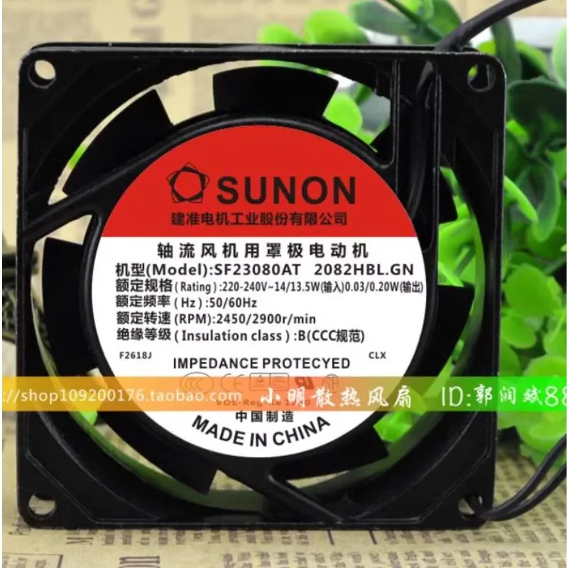 

Новый вентилятор-кулер для SUNON SF23080AT 2082HBL-GN 220 В-240 В 50/60 Гц 8025 8 см вентилятор с шарикоподшипником 80*80*25 мм