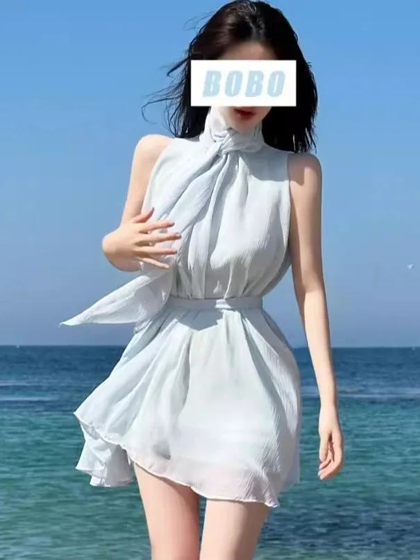 

Dongda Gate New Sle Pure Desire Knot, приятный для кожи шифоновый топ, сексуальный женский струящийся воротник с атласным воротником irt