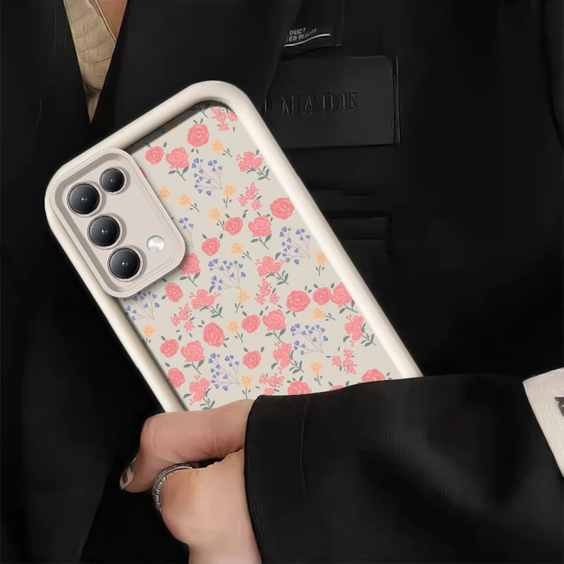 Redmi A5 4G A 5 الفاخرة زهرة اللوحة جراب هاتف ل Xiaomi Redmi A3 برو A2 زائد A1 + لينة ماتي سيليكون غطاء مقاوم للصدمات #3