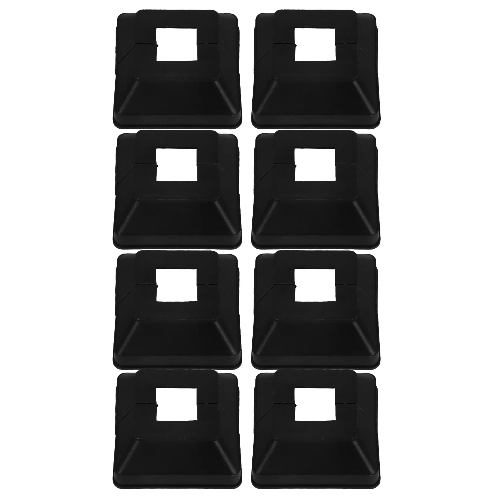 

8 Pcs Guardrail Foot Cover Skirts Fence Post Repair Kit Decorative Bracket Pvc Caps