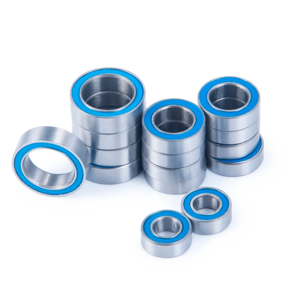 MIBIDAO 15 個シールドベアリングセット 1/18 RC クローラー車 Latrax Teton SST ラリープレランナーボールベアリングアップグレードパーツ用