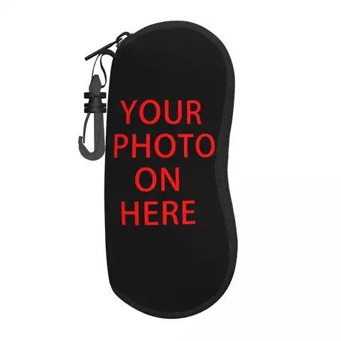 Custom Family Pets Custom DIY Logo Shell Glasses Case Unisex Travel Photo Print Eyeglasses Case Sunglasses Protector Box