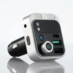 Car FM Transmitter Bluetooth 5.3 HiFi Bass Sound Stronger Dual Mics Bluetooth Car Adapter Hands-Free 30W PD Car Charger