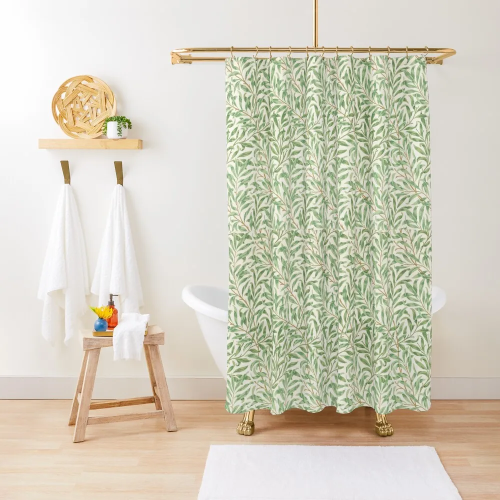 

William Morris Pattern - Flowers & Leaves Shower Curtain Bathroom Fabric Shower For Bathroom Set Shower Bathroom Curtain